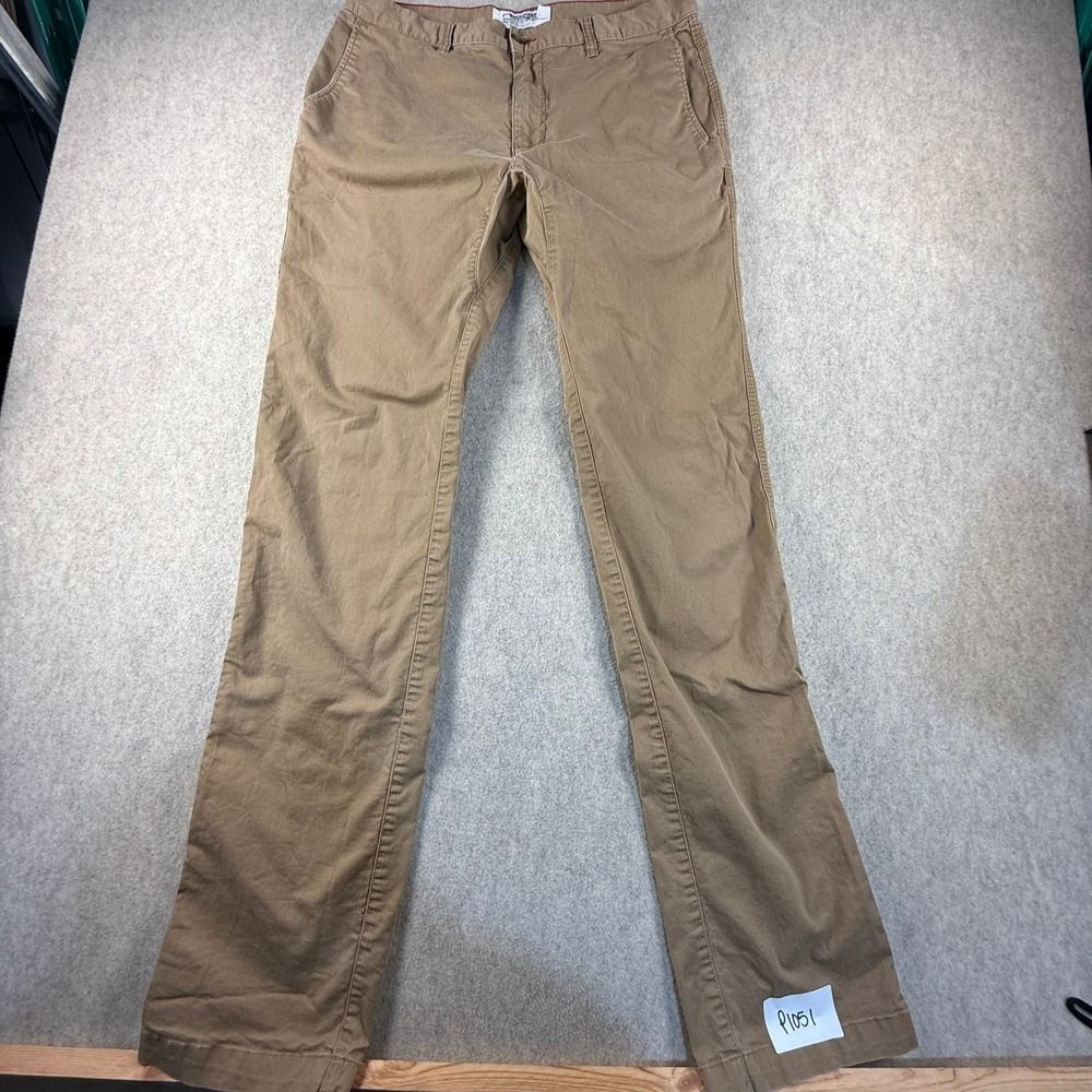 Mountain Khakis Slim Tailored Fit Pants Mens 34x36 Tan Brown Chino P1051